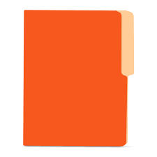 PAQUETE 10 FOLDER CARTA NARANJA CON FASTENER