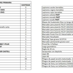 BOLSA DE UTILES BJ 3RO CICLO 2026