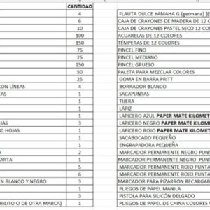 BOLSA DE UTILES BJ 2DO BASICO CICLO 2026