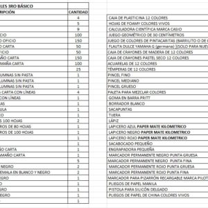 BOLSA DE UTILES BJ 3RO BASICO CICLO 2026